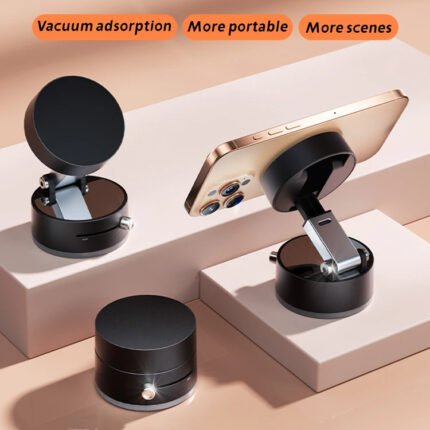 حامل هاتف بقاعدة شفط قوية – دوران 360° وتوافق مع جميع الهواتف الذكية
